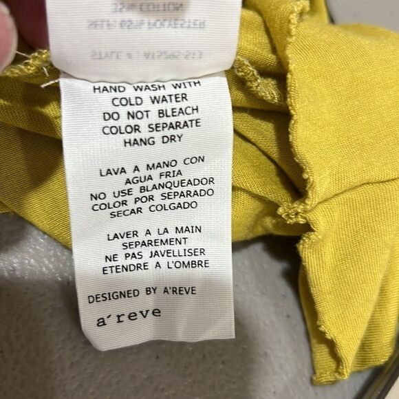 A’reve cream lace and green lace tunic top with scoop neck size small - Picture 13 of 13